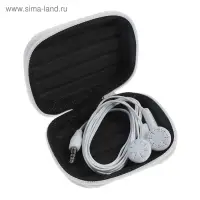 Футляр для наушников Luazon, прямоугольный, 8&times;6&times;3 см, материал верха: ткань, серый