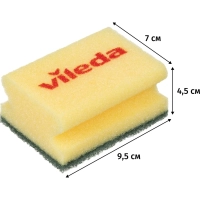 Губки абразивная Vileda Professional средней жесткости 9,5x, 10 шт.125604