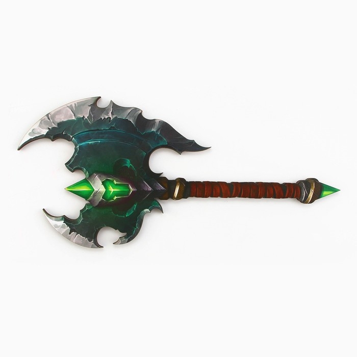 Деревянное оружие, детское сувенирное «Зеленый», топор орка, 11,9 х 25,6 см Деревянное оружие, детское сувенирное «Зеленый», топор орка, 11,9 х 25,6 см