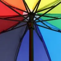 Зонт механический &laquo;Радужное настроение&raquo;, 4 сложения, 10 спиц, R=50/57 см, d=100 см, разноцветный