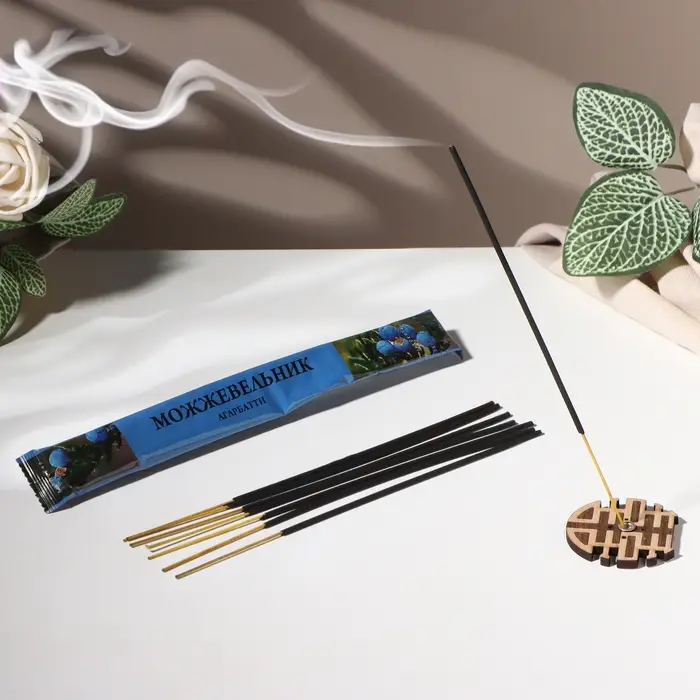 Благовония Благовония "Агарбатти Можжевельник", 8 палочек в мягкой упаковке