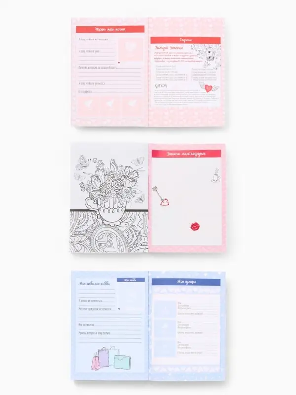 Анкета для девочек А6, 16 листов  Анкета для девочек А6, 16 листов "Анкета для секретиков"