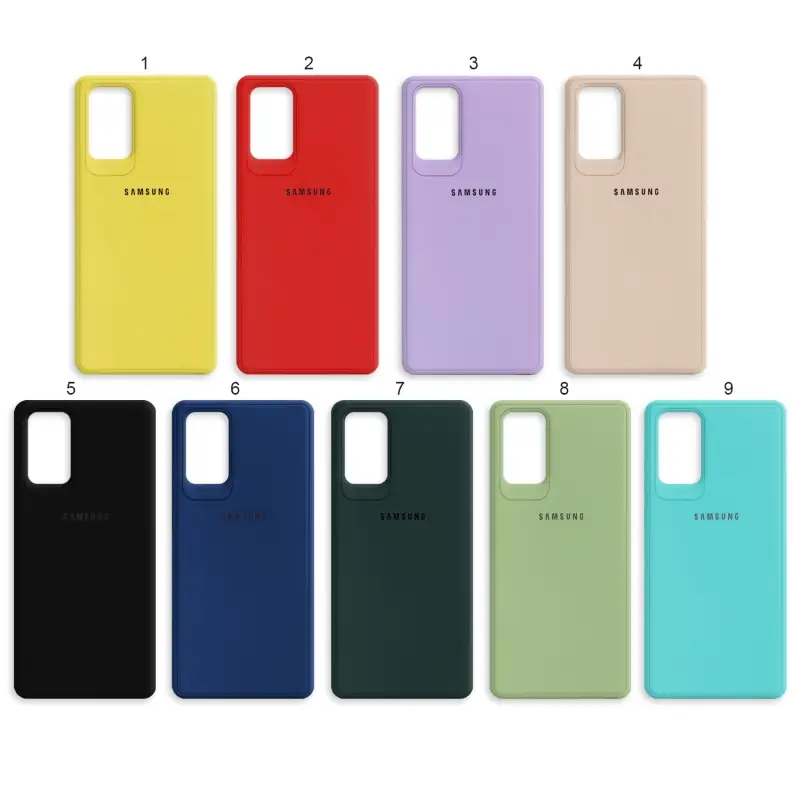 Чехол Samsung Note 20 цветной силикон Чехол Samsung Note 20 цветной силикон