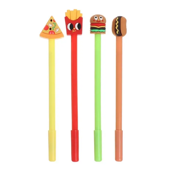 Ручка-прикол Calligrata &laquo;Фастфуд&raquo;, синий стержень, гелевая, МИКС