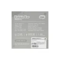 Наушники детские, беспроводные, накладные, с ушками зайца, Y08R, Bluetooth 5.1, с микрофоном, с подсветкой, 400 мАч, чёрные