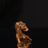 Фигура "Лошадь лежит" 8х6х3 см, бронза
