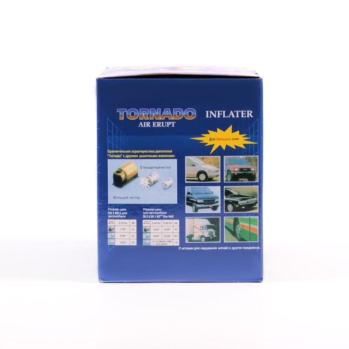 Компрессор автомобильный Торнадо АC-580, 14 A, 150 PSI, 30 л/м, 12 В Компрессор автомобильный Торнадо АC-580, 14 A, 150 PSI, 30 л/м, 12 В