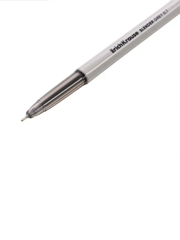 Ручка шариковая ErichKrause Slender Stick Grey, Super Glide, 0.7 мм, чёрная Ручка шариковая ErichKrause Slender Stick Grey, Super Glide, 0.7 мм, чёрная