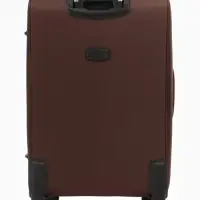 Чемодан на колёсах TEXTURA, кодовый замок, текстильный, с увеличением, 47&times;30&times;78 см, 28", коричневый