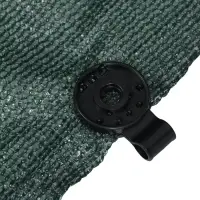 Клипса садовая &laquo;Люверс&raquo;, для крепления затеняющей сетки, пластиковая, чёрная