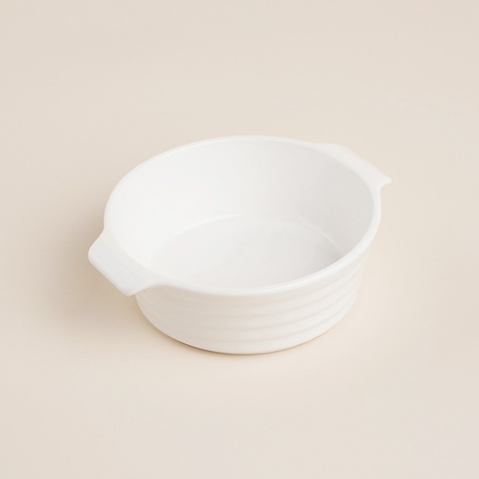 Форма для выпечки из жаропрочной керамики SL Home «Санторини», 250 мл, 13,6×12×4,5 см, цвет белый Форма для выпечки из жаропрочной керамики SL Home «Санторини», 250 мл, 13,6×12×4,5 см, цвет белый