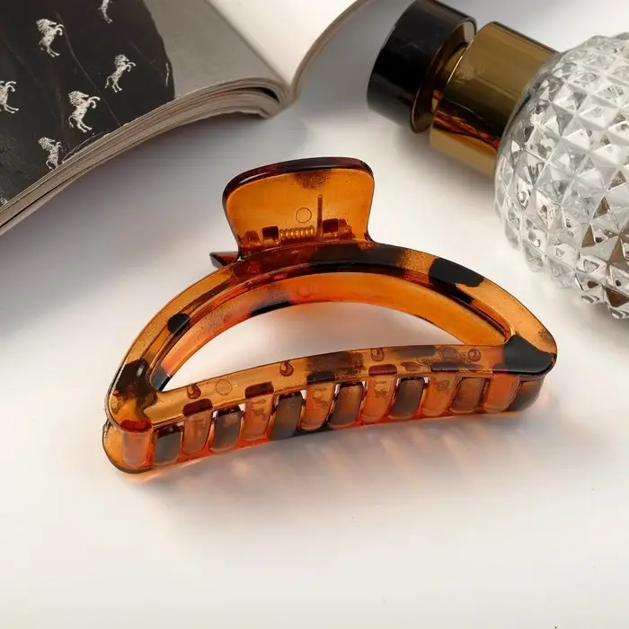 Крабик для волос «Глянец», дуга тонкая, 8.5 см, МИКС Крабик для волос «Глянец», дуга тонкая, 8.5 см, МИКС