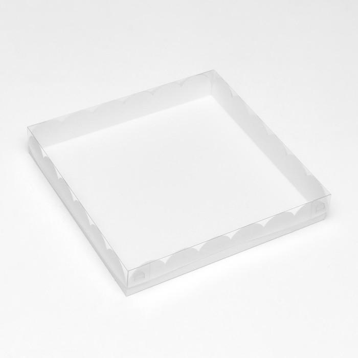 Коробка для печенья, белая, 25 х 25 х 4 см Коробка для печенья, белая, 25 х 25 х 4 см