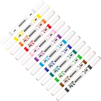 Набор маркеров Kreative Markers Acrylic duo tip пластиковый бокс 12цв,23121
