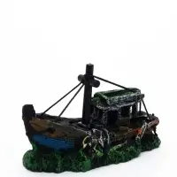 Декор для аквариума &laquo;Корабль с мачтой&raquo;, 12&times;5.5&times;9.5 см