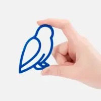 Подвеска &laquo;Сова&raquo;, 3D-печать, синяя