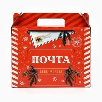 Коробка подарочная, самосборная &laquo;Почта Деда Мороза&raquo;, 33.7&times;25.7&times;7.9 см