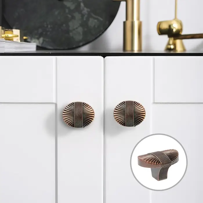 Ручка-кнопка CAPPIO, цинк, d=35 мм, цвет медь Ручка-кнопка CAPPIO, цинк, d=35 мм, цвет медь