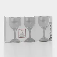 Набор бокалов для вина Paşabah&ccedil;e Bistro, 220 мл, 3 шт., стекло, прозрачный