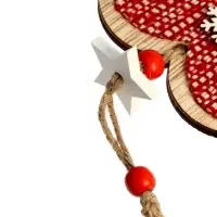 Елочная игрушка Лесная мастерская &laquo;Зимний вечер&raquo;, МИКС, красная