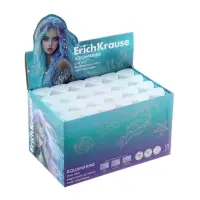 Клей - карандаш, ErichKrause Prism Aquamarine, повышенной прозрачности, PVP, 13 г, МИКС