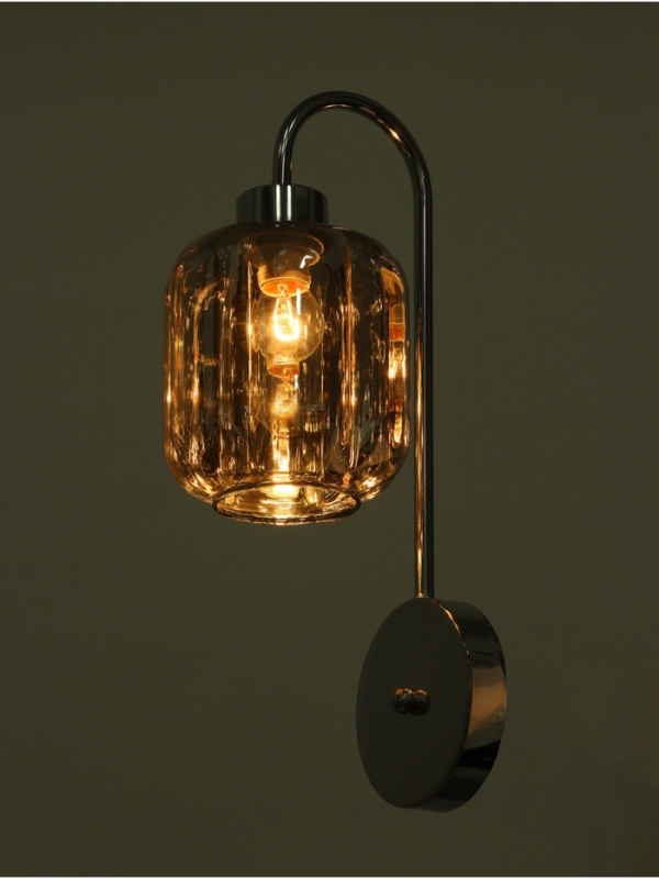 Бра «Лестер» 1х40Вт Е27 серебро 13х17,5х42см Бра «Лестер» 1х40Вт Е27 серебро 13х17,5х42см