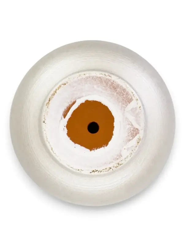 Горшок цветочный с поддоном 1,6 л, d15/h13 см белый керамика, "Перл" (М)