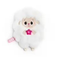 Развивающая игрушка-грелка "Овечка с цветком", с вишнёвыми косточками, 18 см 1088