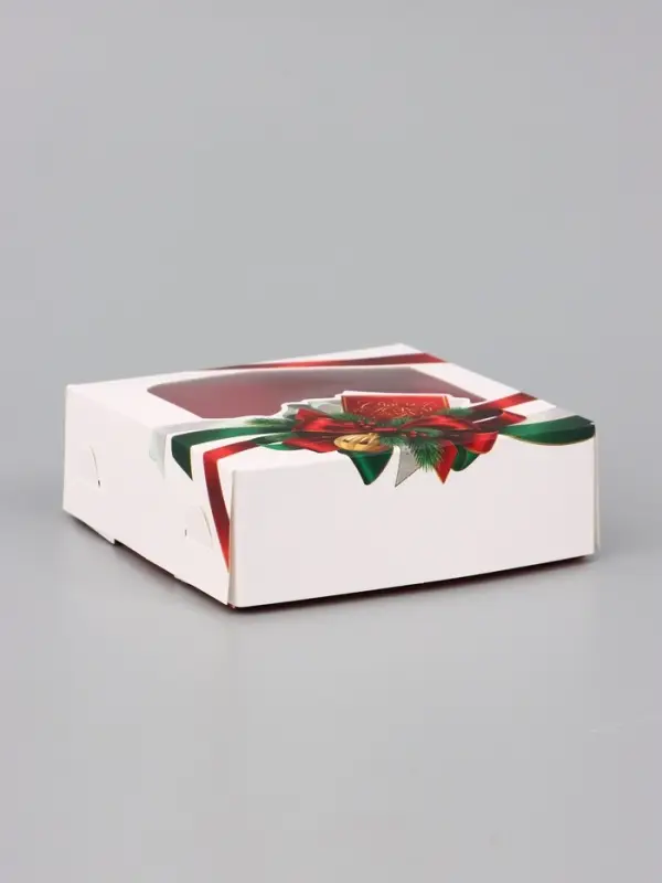 Коробка подарочная для 4 конфет &laquo;Счастья в Новом году!&raquo;, 10.5&times;10.5&times;3.5 см
