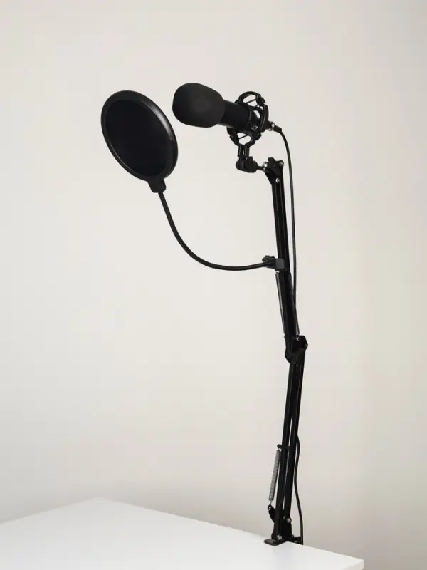Микрофон конденсаторный Music Life черный: кабель, ветрозащита, стойка