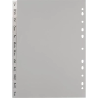 Разделитель листов из сер.пласт. Attache, А4, 12 разделов, янв-декабрь