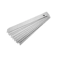 Лезвия для ножей ТУНДРА, сегментированные, 9 мм, 10 контейнеров по 10 лезвий, 100 шт.