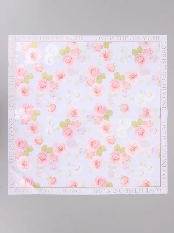 Пленка для цветов, &laquo;Розы&raquo;, светло-фиолетовая, 57&times;57 см