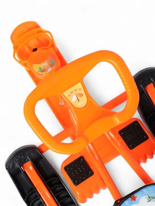 Снегокат «Тимка спорт 4-1», со спинкой, оранжевый, ТС4-1/Л2 Nika