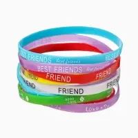 Силиконовый браслет &laquo;Андеграунд&raquo;, набор 10 шт. цвет МИКС