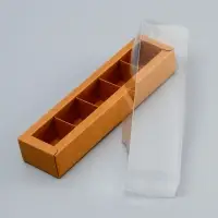 Коробка для 5 конфет, 22×5.5×3.5 см