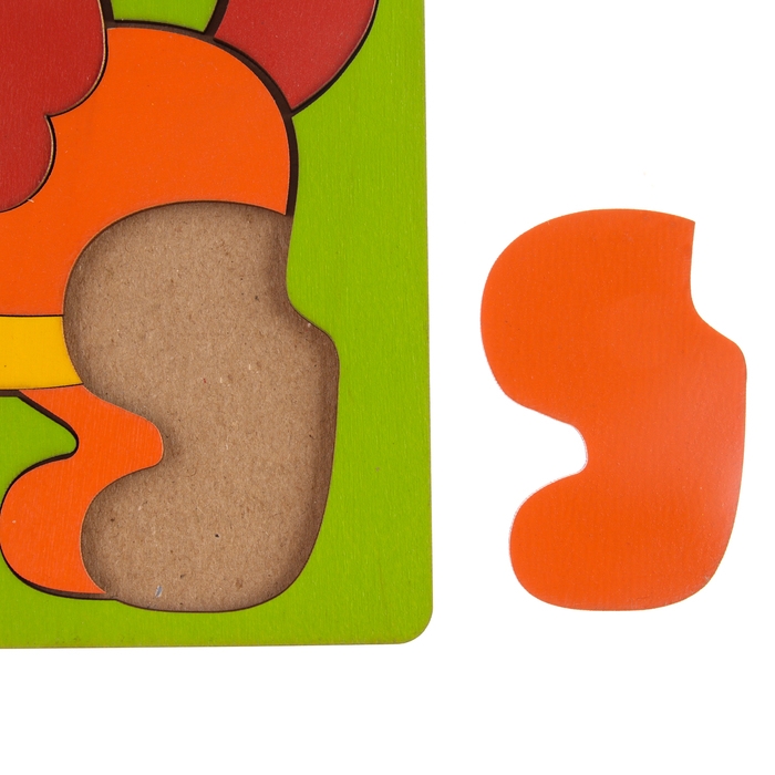 Головоломка «Собачка», крашеное дерево