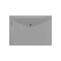 Папка-конверт на кнопке А4, 160 мкм, ErichKrause Glossy Classic, глянцевая, полупрозрачная, микс