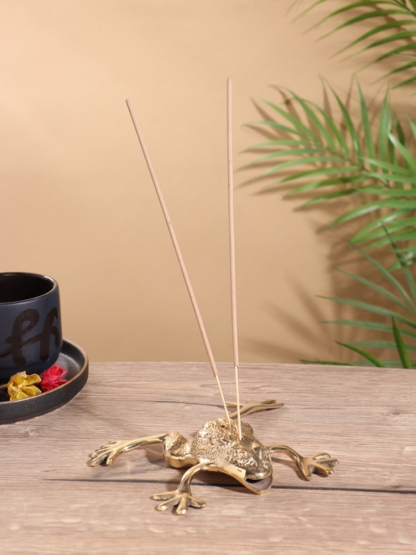 Подставка под благовония «Лягушка», латунь, 15×16×3.5 см Подставка под благовония «Лягушка», латунь, 15×16×3.5 см