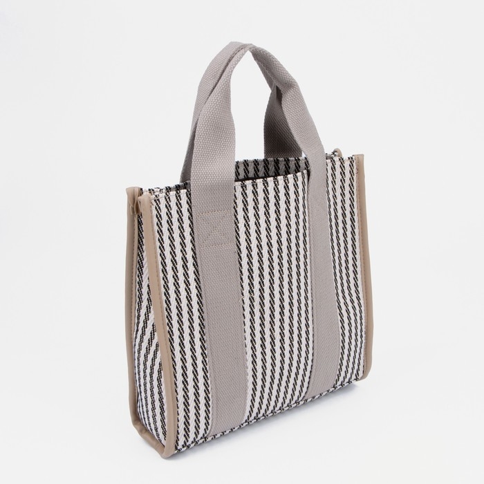 Сумка-тоут без застёжки, цвет серый