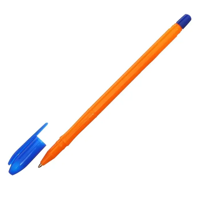 Ручка шариковая СТАММ "VeGa Orange", узел 0.7 мм, стержень 152 мм, чернила синие на масляной основе