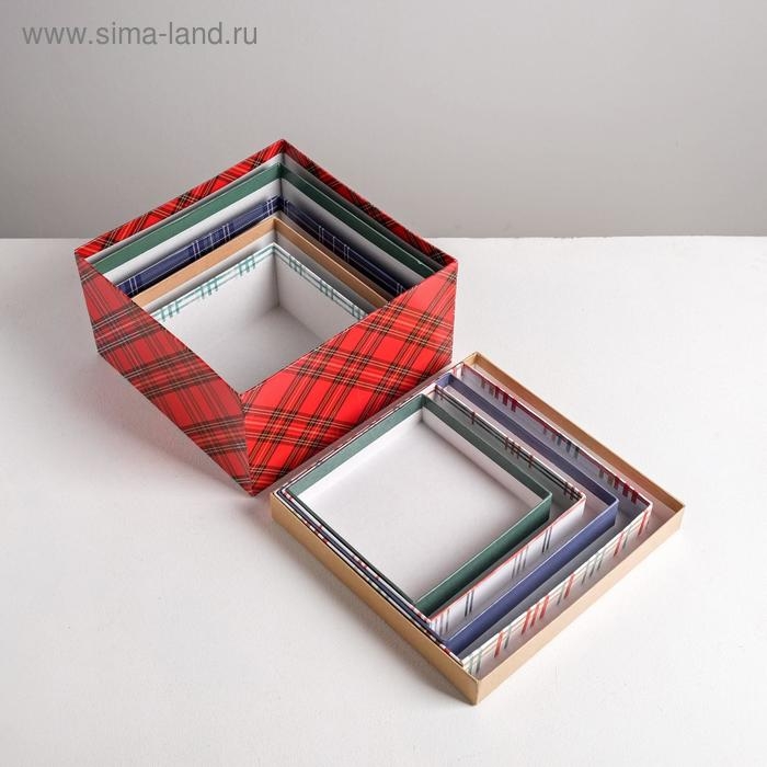 Набор подарочных коробок 5 в 1 «С новым годом», 14 х 14 х 8 - 22 х 22 х 12 см, Новый год