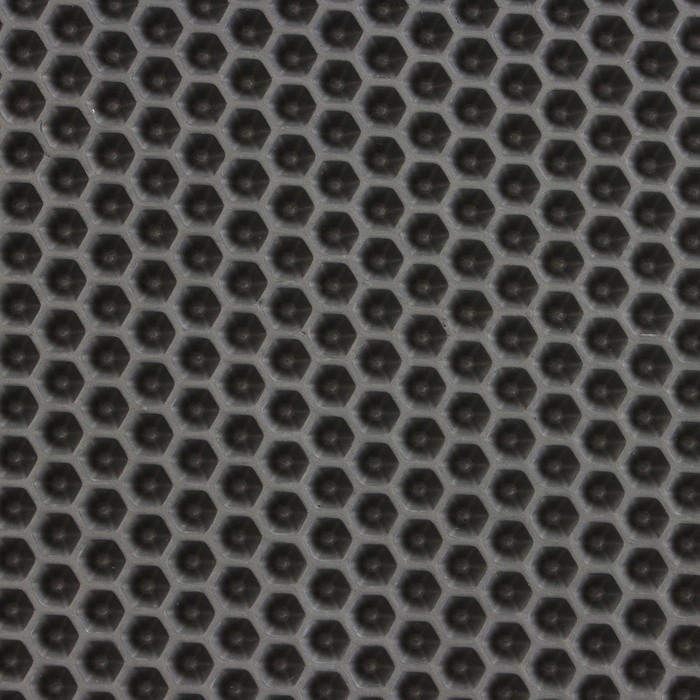 Коврик eva универсальный Grand Caratt, Соты 46 х 66 см, серый Коврик eva универсальный Grand Caratt, Соты 46 х 66 см, серый