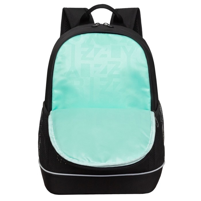 Рюкзак школьный, 38 х 28 х 18 см, Grizzly, эргономичная спинка, + брелок, чёрный Рюкзак школьный, 38 х 28 х 18 см, Grizzly, эргономичная спинка, + брелок, чёрный