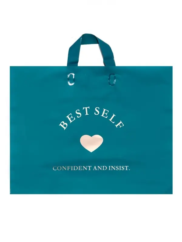 Пакет с петлевой ручкой синий 44 х 35 х 8 см  80 мкм Пакет с петлевой ручкой синий 44 х 35 х 8 см  80 мкм