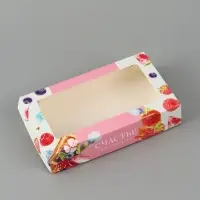 Коробка подарочная с окном &laquo;Счастье в моменте&raquo;, 20&times;12&times;4 см, самосборная