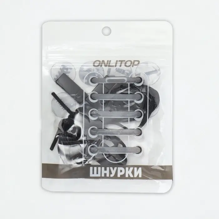 Шнурки для обуви, пара, с плоским сечением и фиксатором на магнитах, 100 см, чёрные