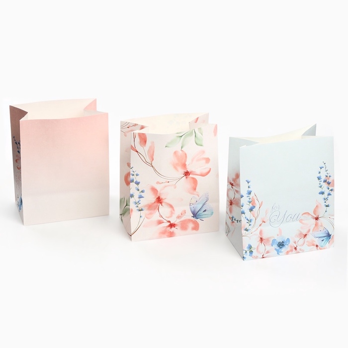 Набор крафтовых пакетов со стикерами, Принцессы, 18х22х12 см Набор крафтовых пакетов со стикерами, Принцессы, 18х22х12 см