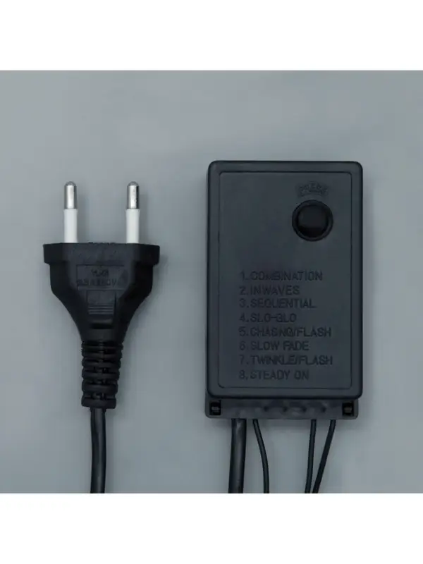 Гирлянда &laquo;Нить&raquo; 10 м с насадками &laquo;Шарики 1.5 см&raquo;, IP44, тёмная нить, 100 LED, свечение белое, 8 режимов, 220 В