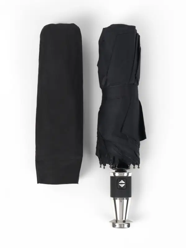 Зонт автоматический Night, 3 сложения, 10 спиц, R=51/58 см, D=102 см, чёрный